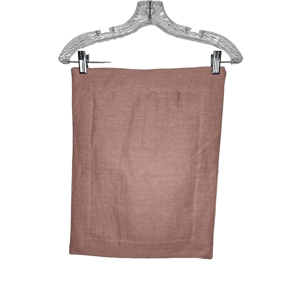 Rough Linen Brand Square Napkins Set of 2 Pink 14" x 18" Fine Dining